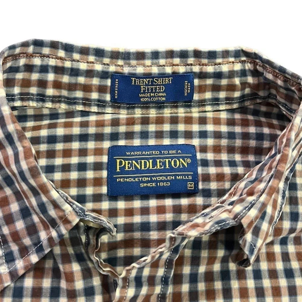 Pendleton Trent Fitted Button Down Short Sleeve S… - image 2